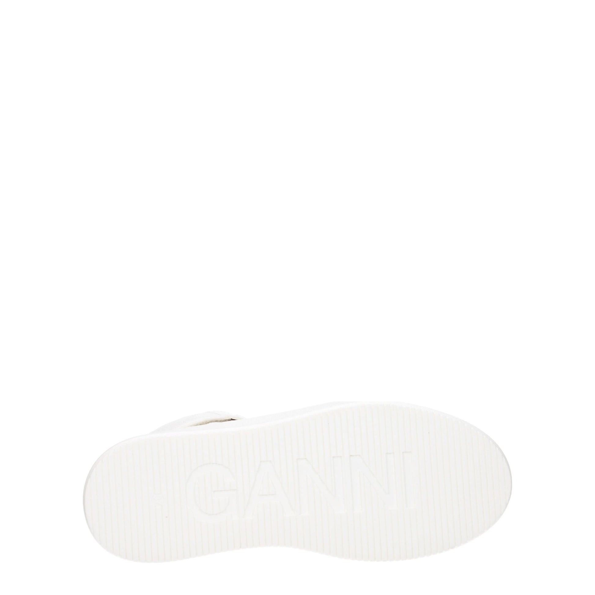 Ganni White Leather Sneakers - Stylish and Comfortable Streetwear