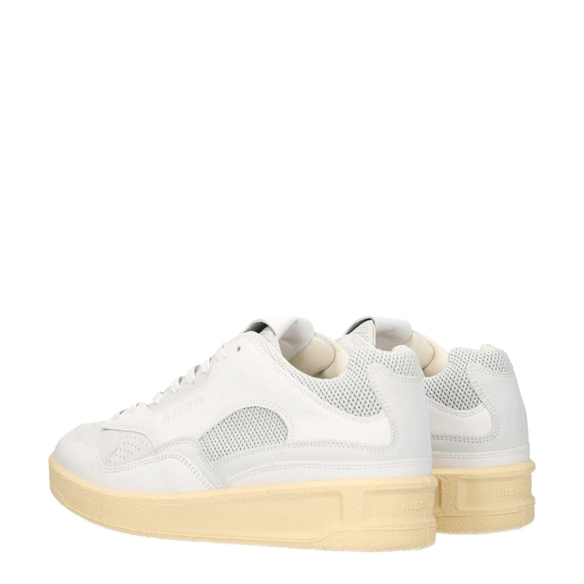 Jil Sander White Leather Sneakers - Sporty Glam Upgrade