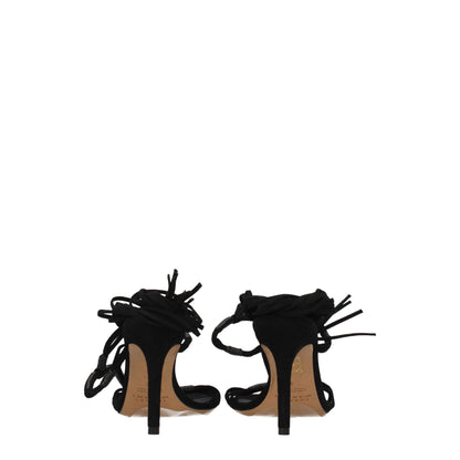 Isabel Marant Black Leather Sandal