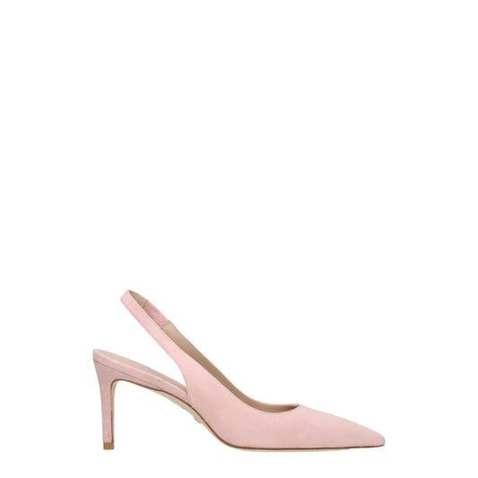 Stuart Weitzman Pink Leather Sandal - Elegant Casual Footwear