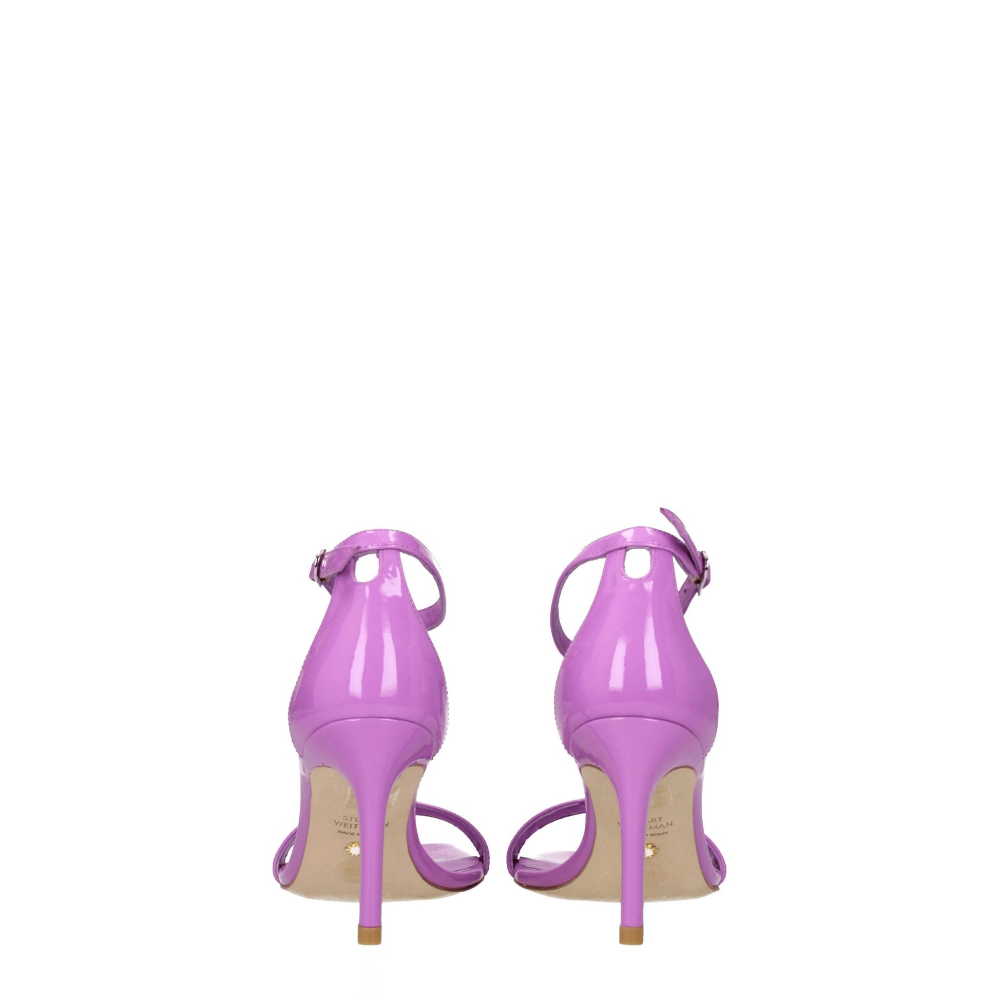Stuart Weitzman Purple Leather Sandal