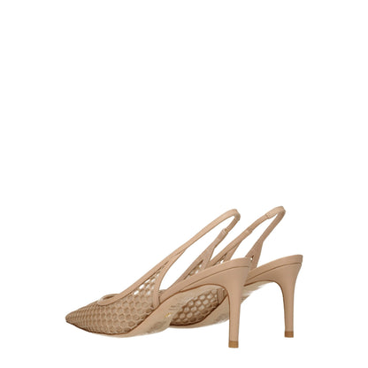 Stuart Weitzman Beige Leather Sandal - Effortless Elegance