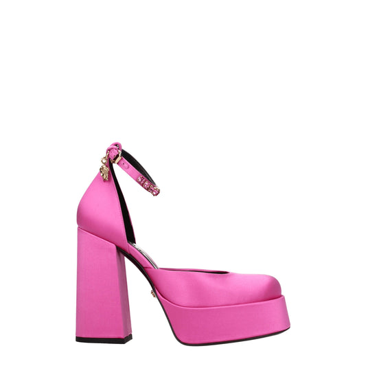 Versace Pink Satin Sandal - Glamour Redefined