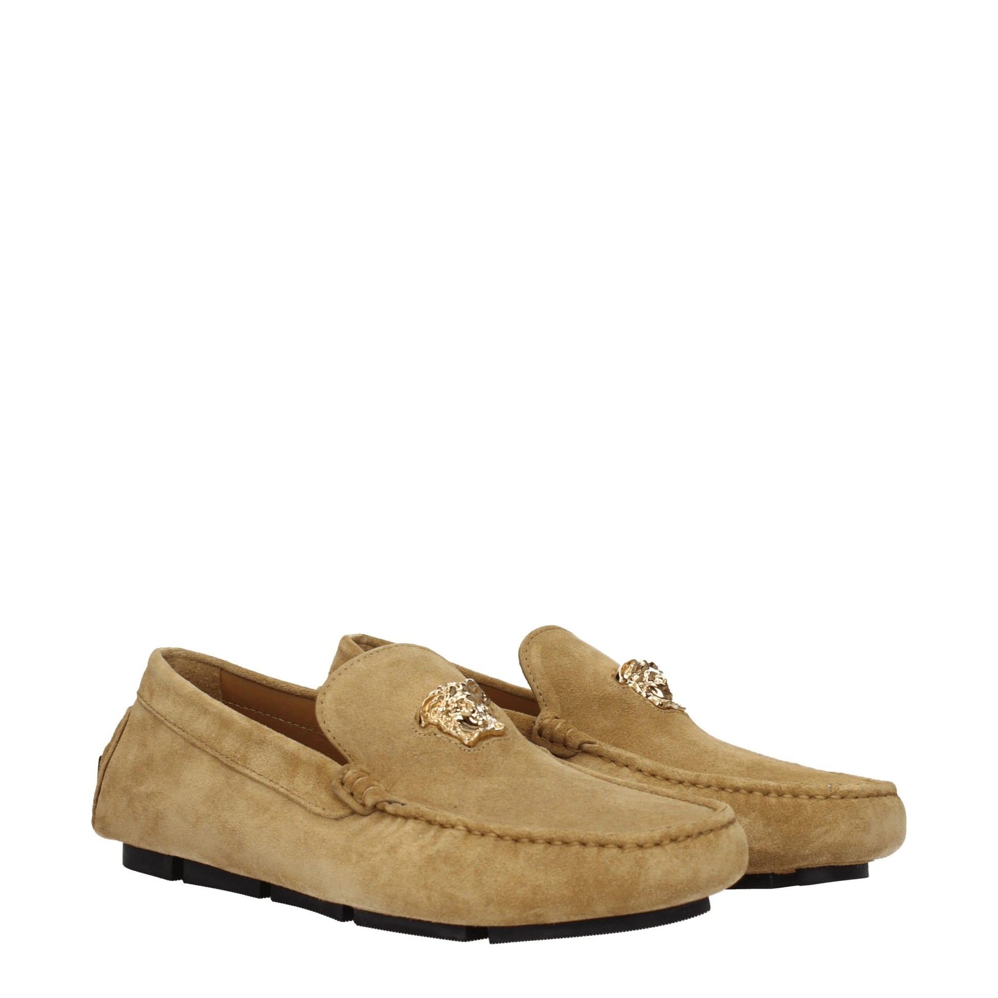 Versace Beige Leather Loafer: A Luxurious Step Forward