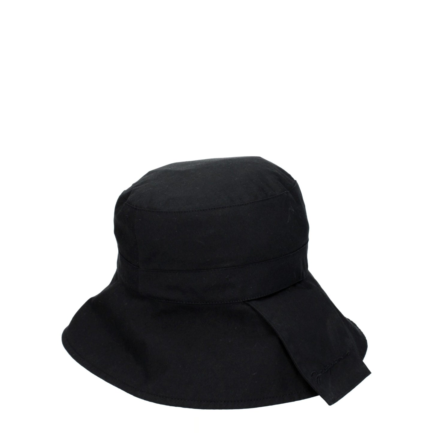 Jacquemus Black Cotton Hat - Vintage Style Accessory