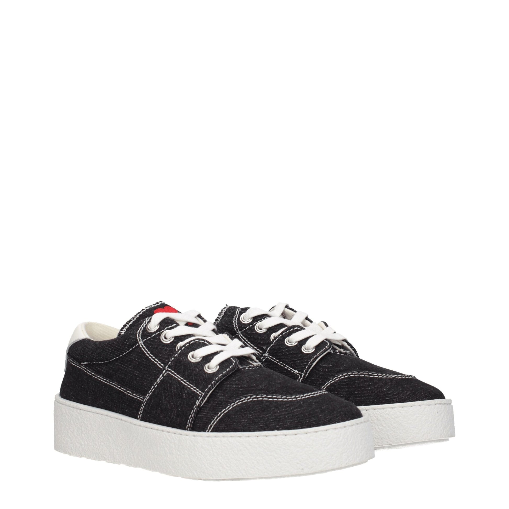 Ami Paris Black Fabric Sneakers: Effortless Chic for Everyday Wear