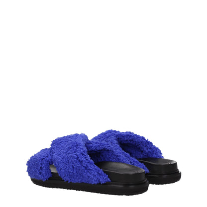 Marni Purple Fabric Slipper - Casual Elegance