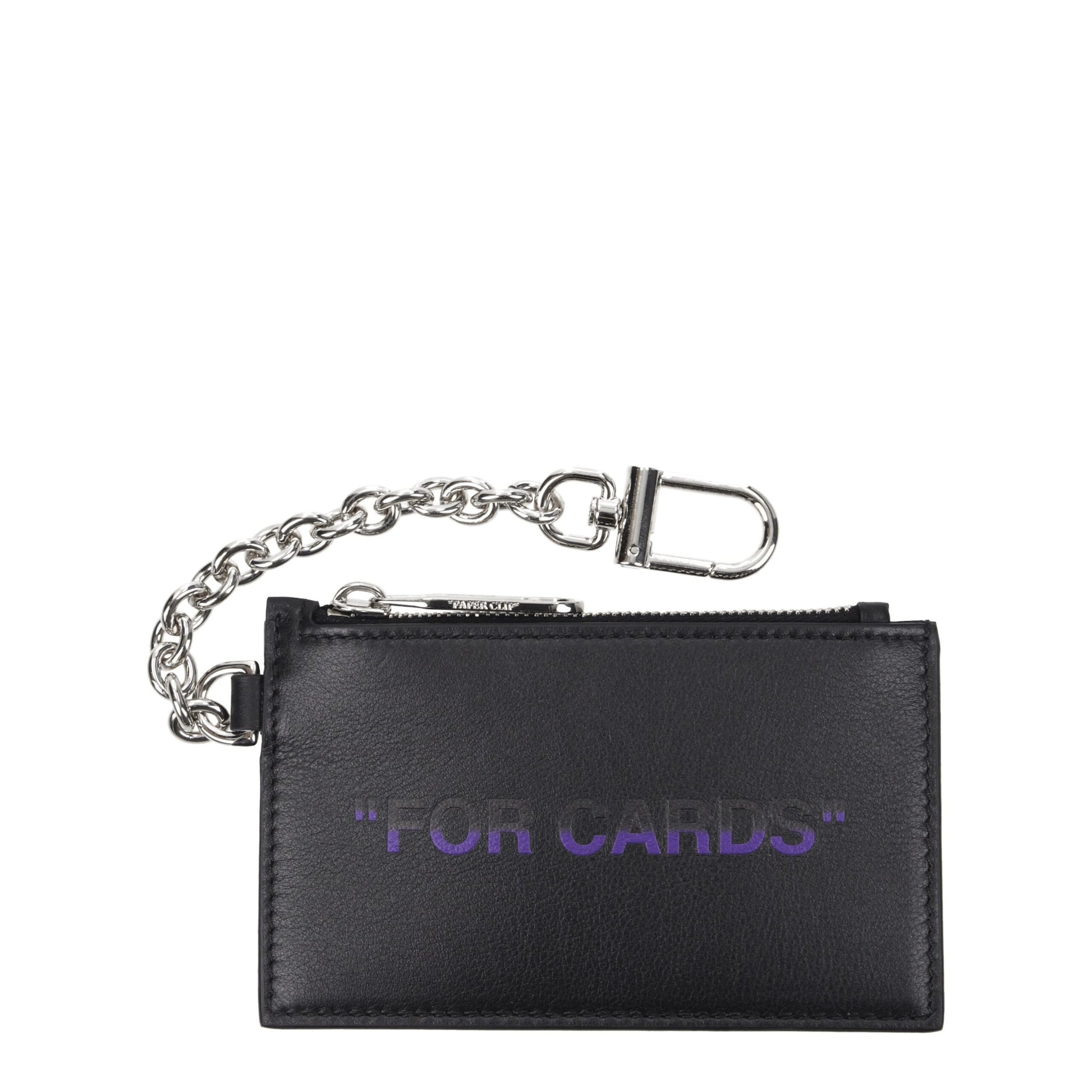 Off-White Black Leather Wallet