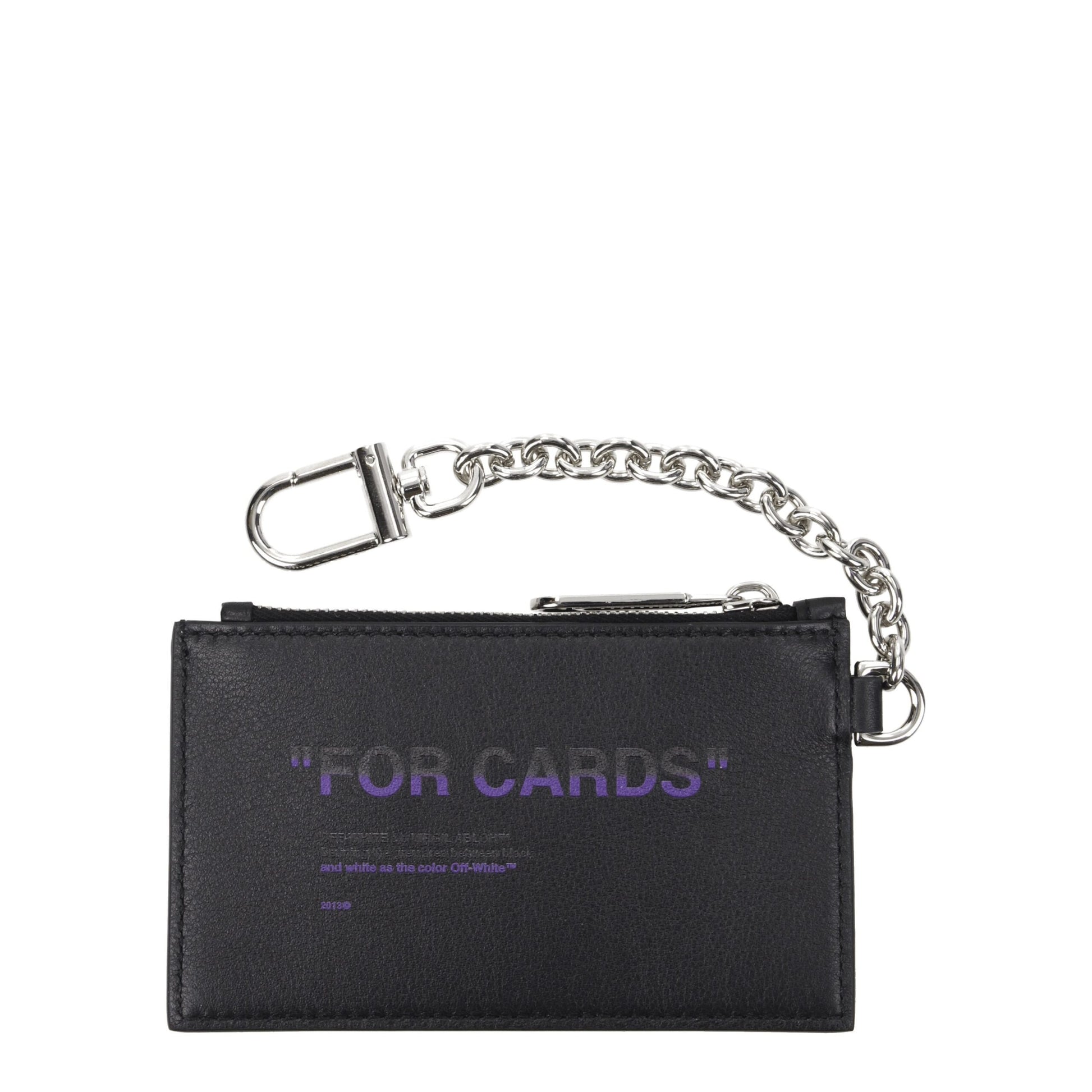 Off-White Black Leather Wallet