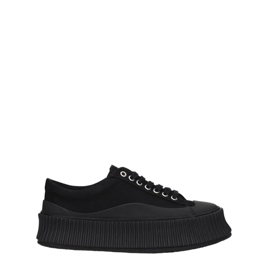 Jil Sander Black Fabric Sneakers - Modern Elegance for Everyday Wear