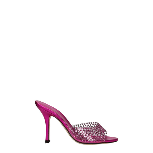 Paris Texas Transparent PVC Sandal in Shocking Pink