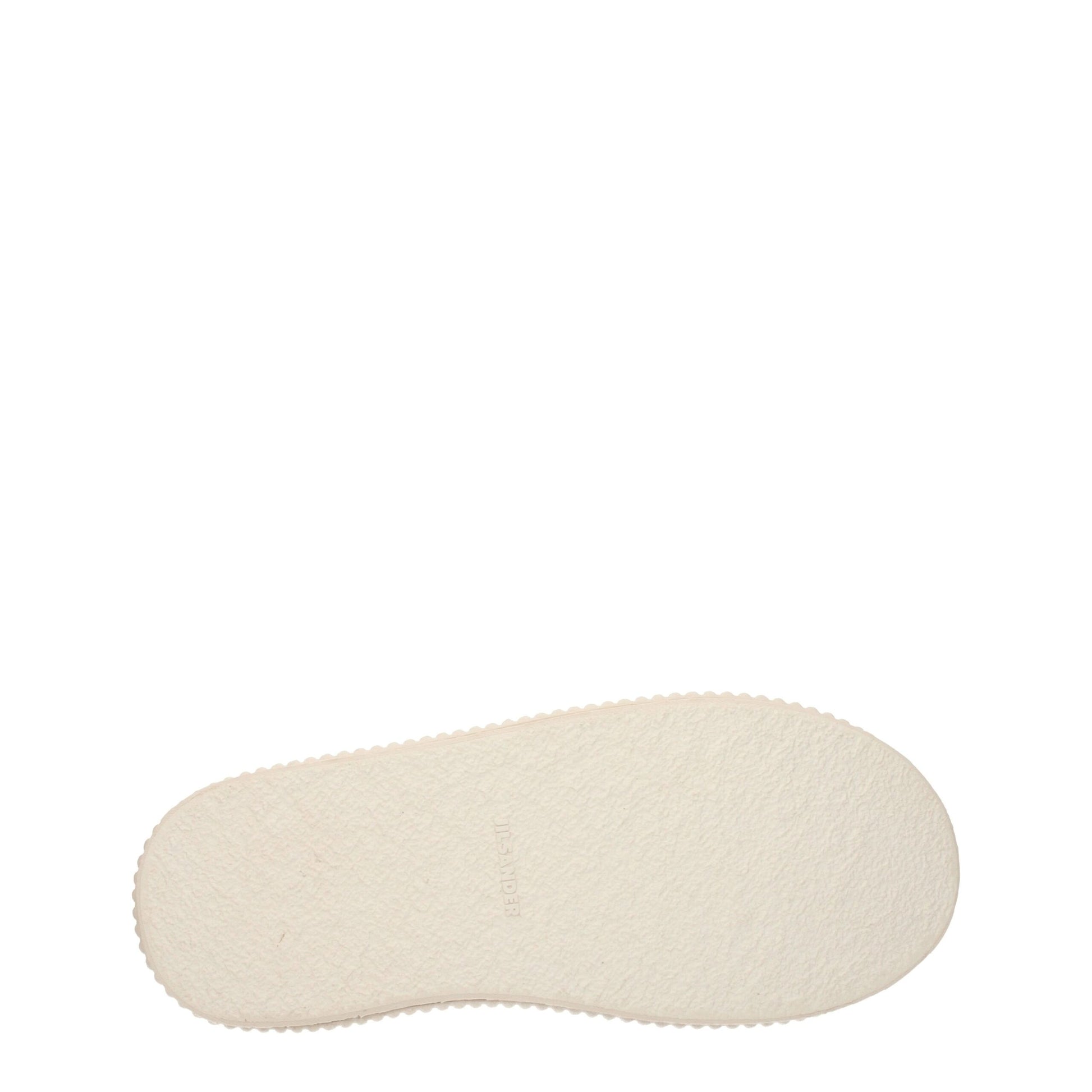 Jil Sander Beige Leather Sneakers - Effortlessly Chic Casual Footwear