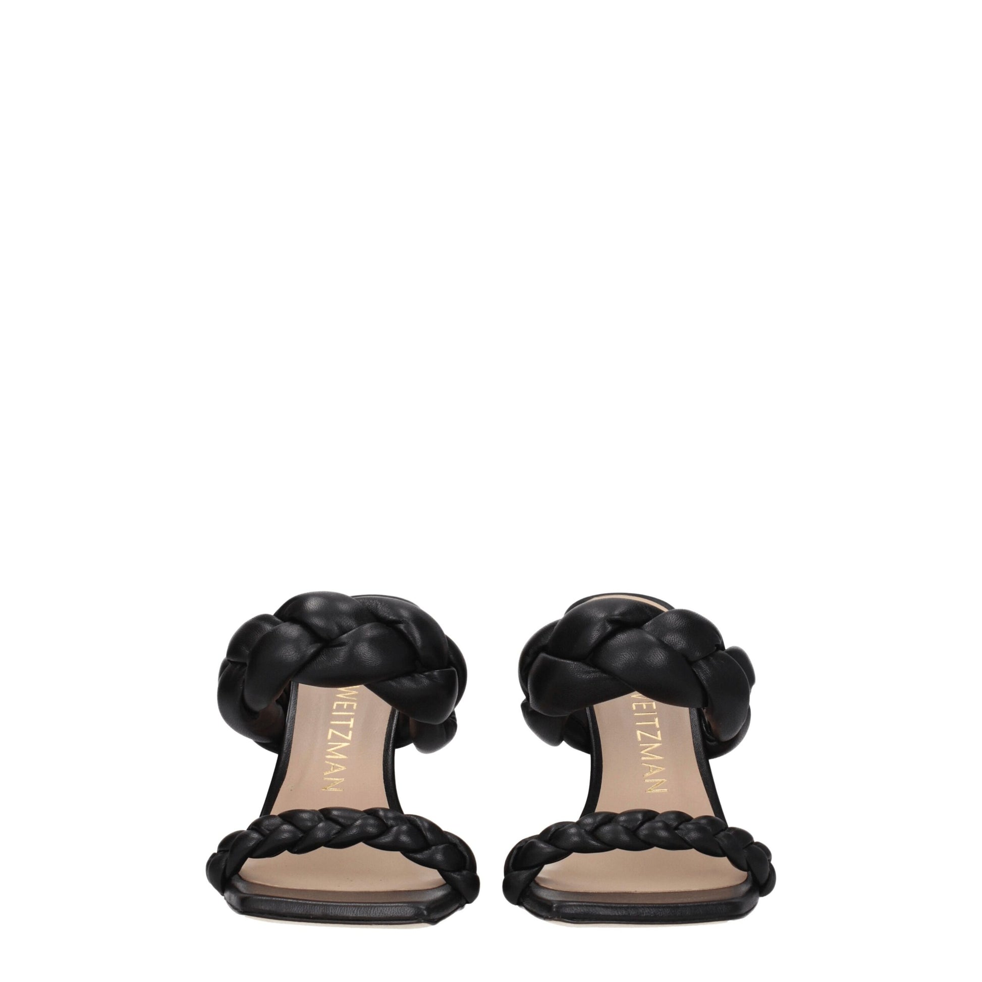Stuart Weitzman Black Leather Sandal - PLAYA100LARS7077BLK