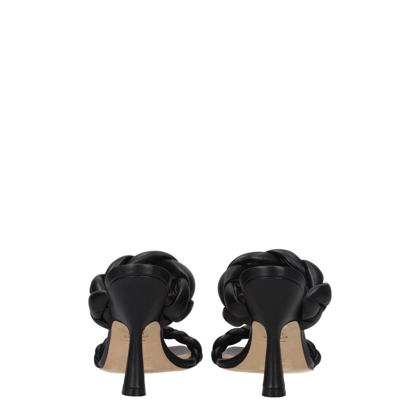 Stuart Weitzman Black Leather Sandal - PLAYA100LARS7077BLK