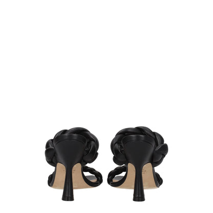 Stuart Weitzman Black Leather Sandal - PLAYA100LARS7077BLK