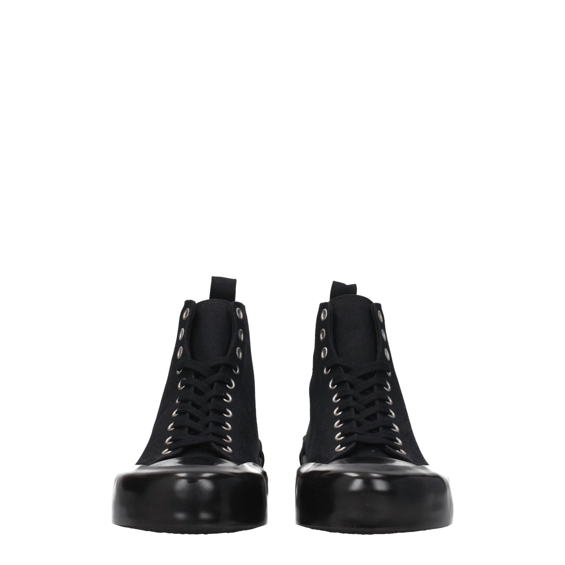 Jil Sander Black Fabric Sneakers