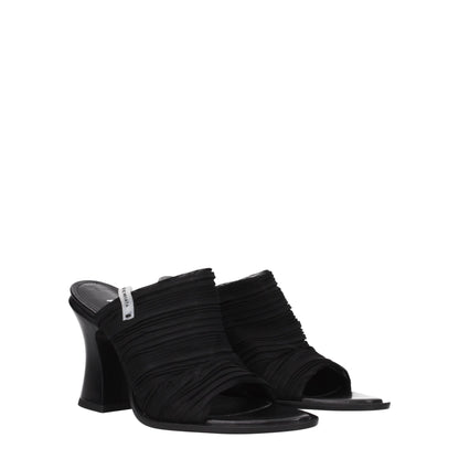 Premiata Black Fabric Sandal
