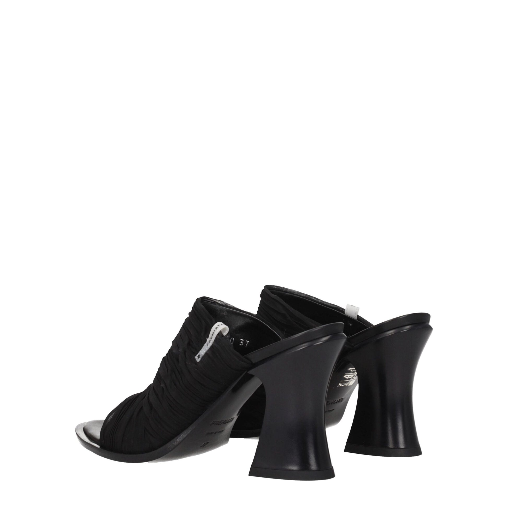Premiata Black Fabric Sandal