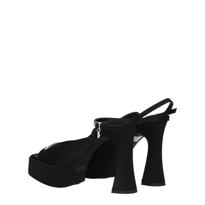 Karl Lagerfeld Black Fabric Sandal