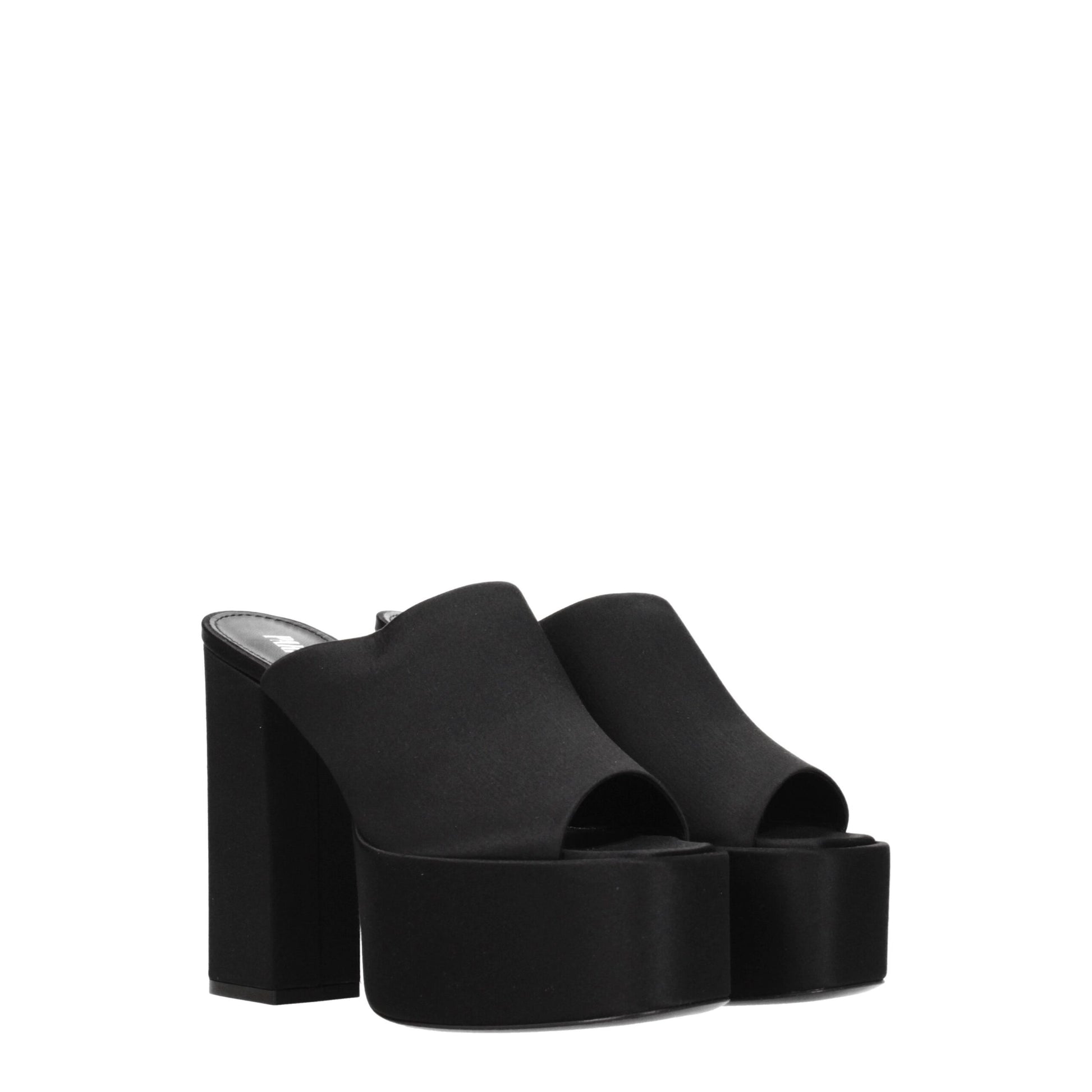 Paris Texas Black Satin Sandal - Elevate Your Style