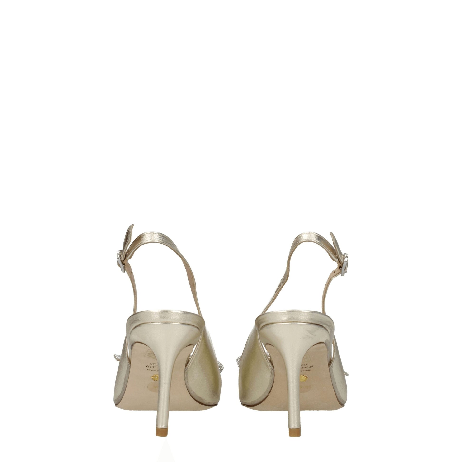 Stuart Weitzman Gold Leather Sandal