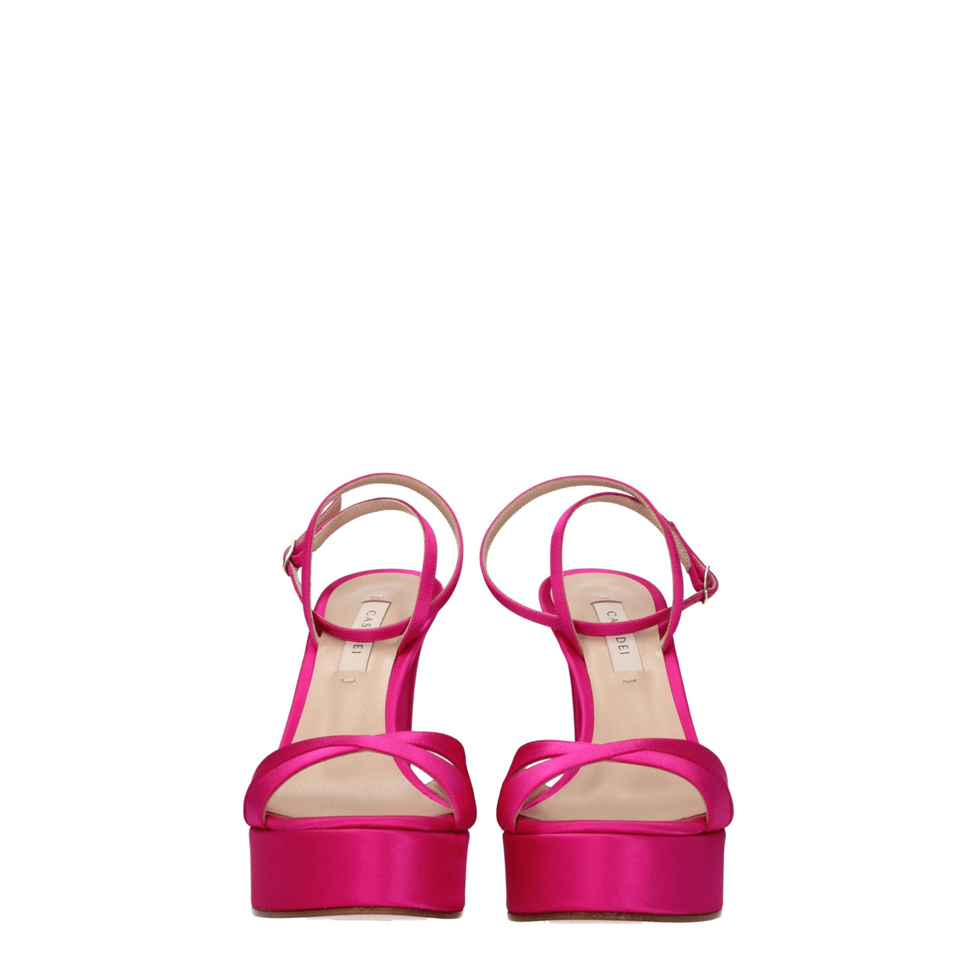 Casadei Pink Satin Sandal
