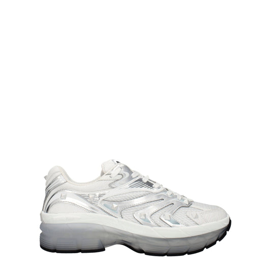 Valentino Garavani White Fabric Sneakers