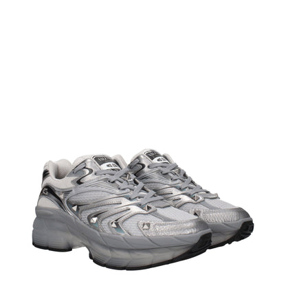 Valentino Garavani Gray Fabric Sneakers
