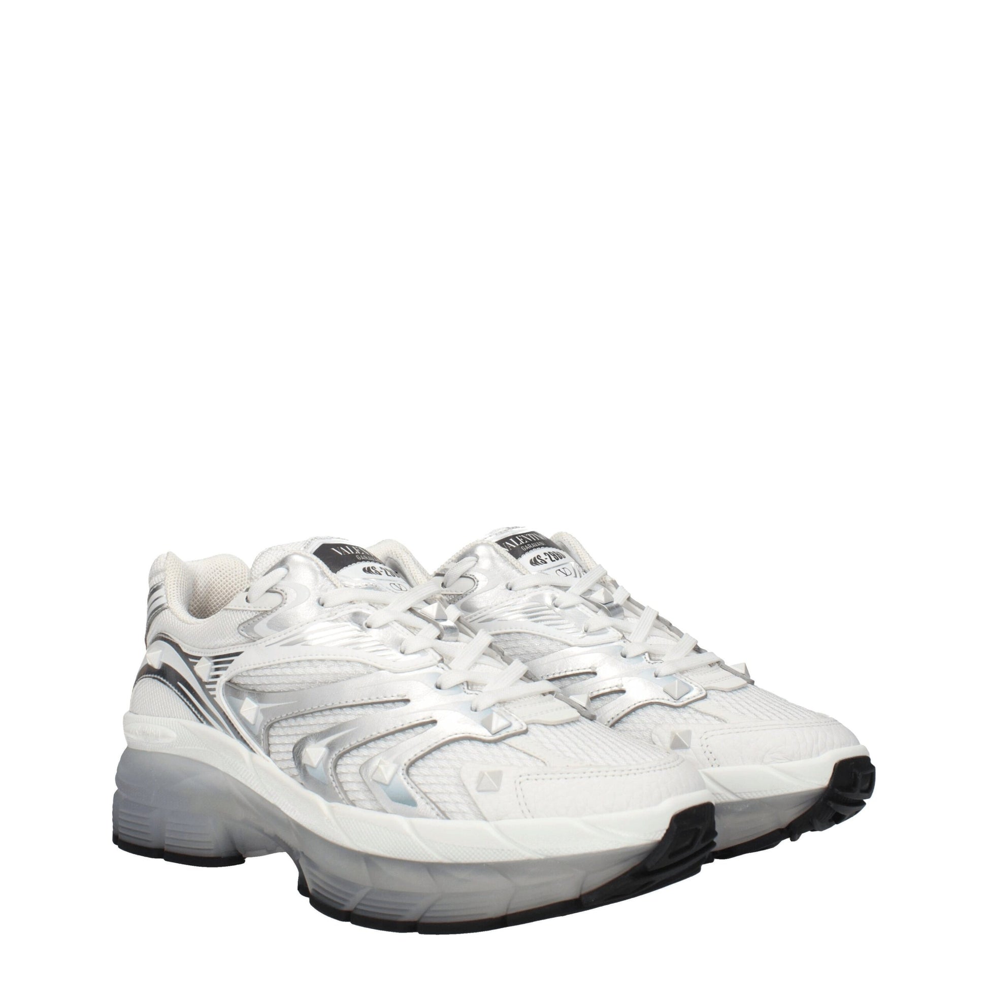 Valentino Garavani White Fabric Sneakers