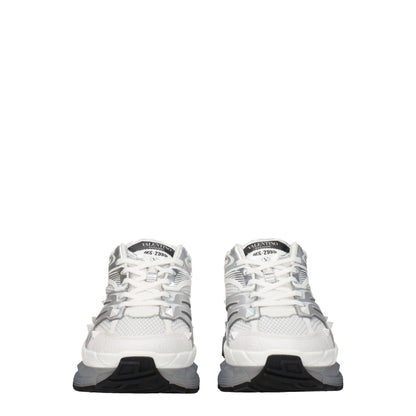 Valentino Garavani White Fabric Sneakers