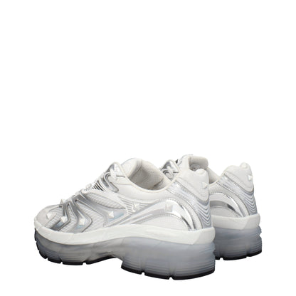 Valentino Garavani White Fabric Sneakers
