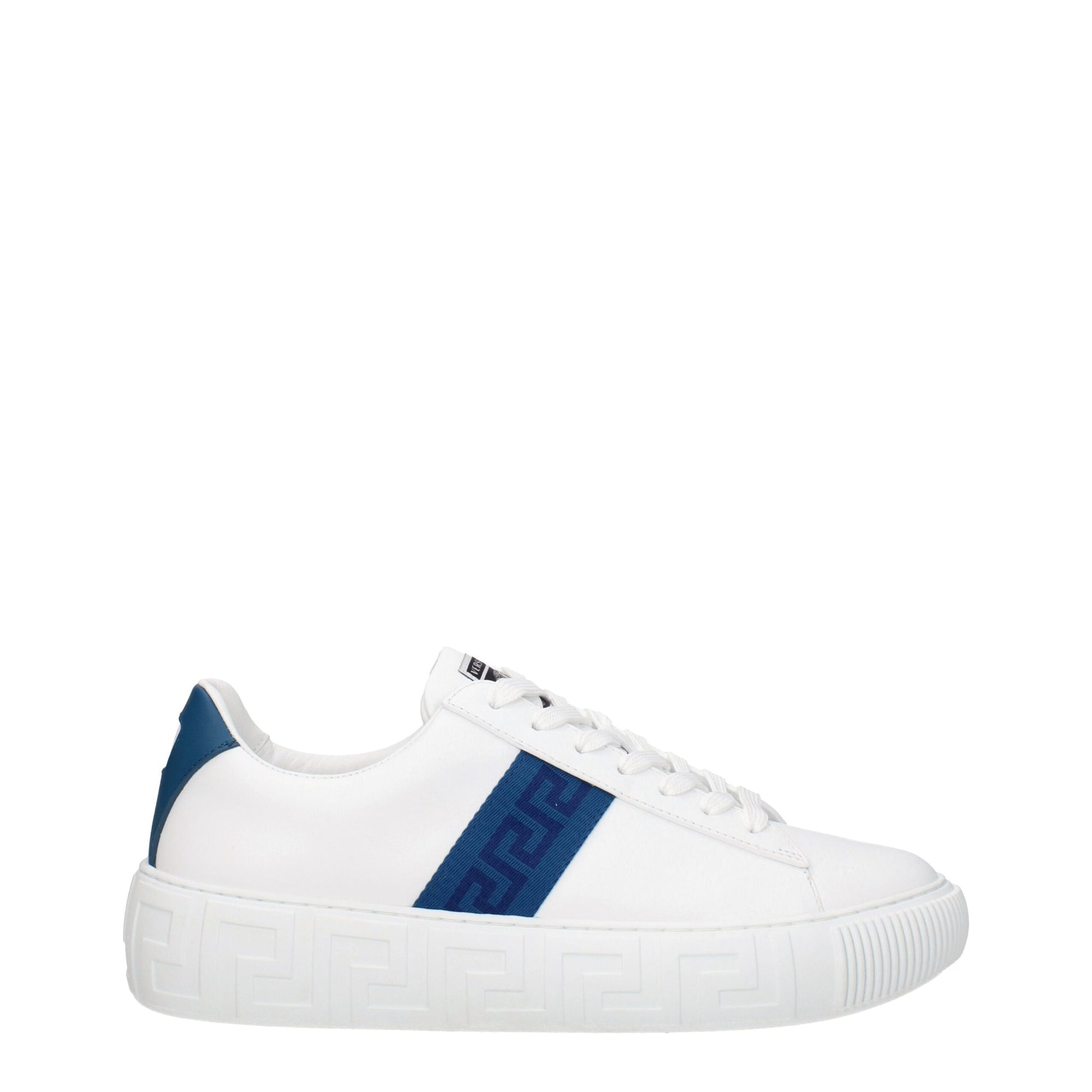 Versace White Leather Sneakers: Elevate Your Footwear Game