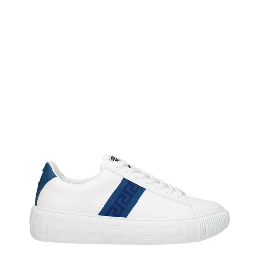 Versace White Leather Sneakers: Elevate Your Footwear Game
