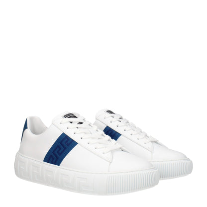 Versace White Leather Sneakers: Elevate Your Footwear Game