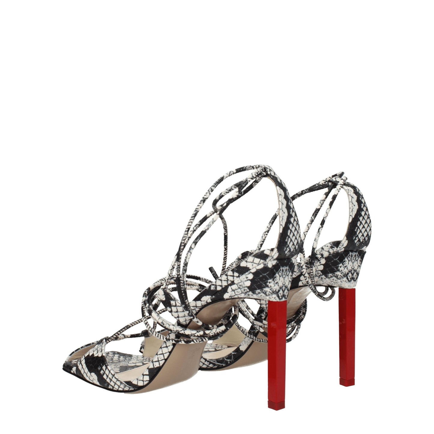 The Attico White Leather Sandal - Vintage Elegance Redefined