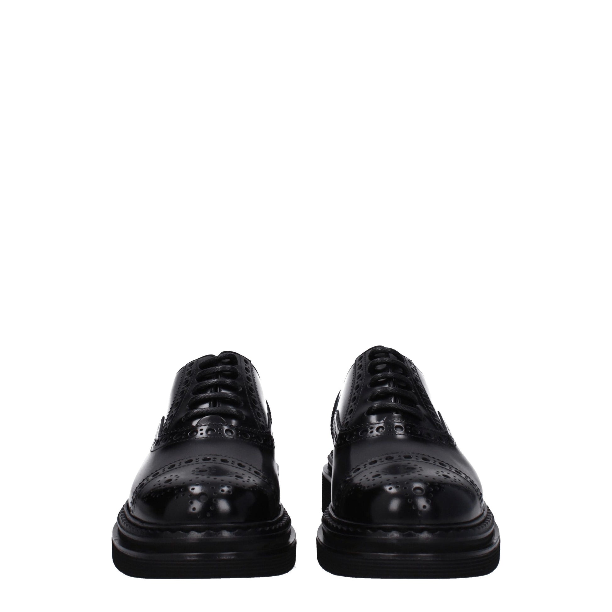 Dolce & Gabbana Black Leather Oxfords And Derby