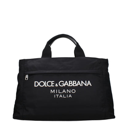 Dolce & Gabbana Black Luggage and Travel Bag