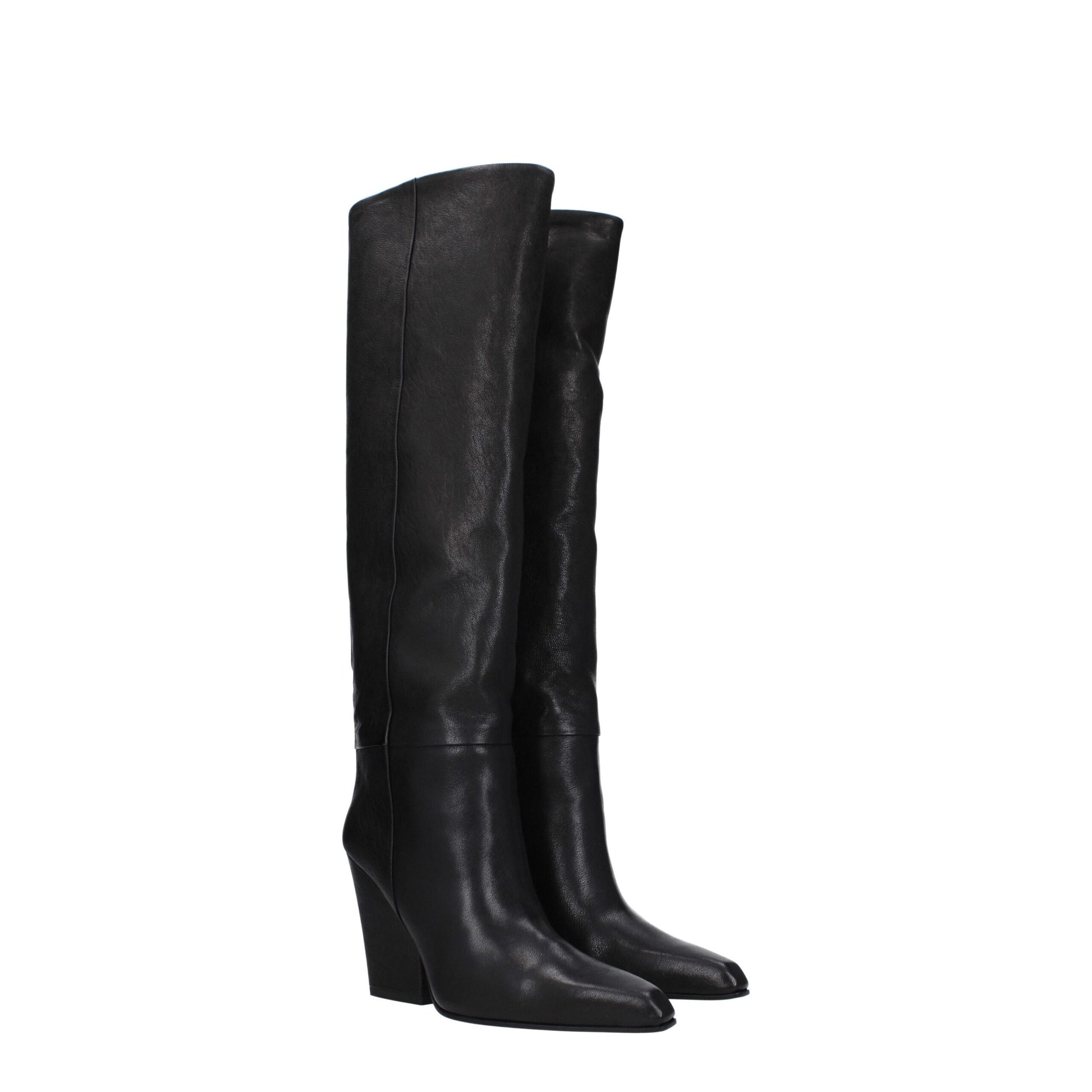 Paris Texas Black Leather Boot - Vintage Elegance Redefined