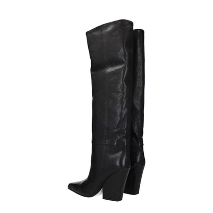 Paris Texas Black Leather Boot - Vintage Elegance Redefined