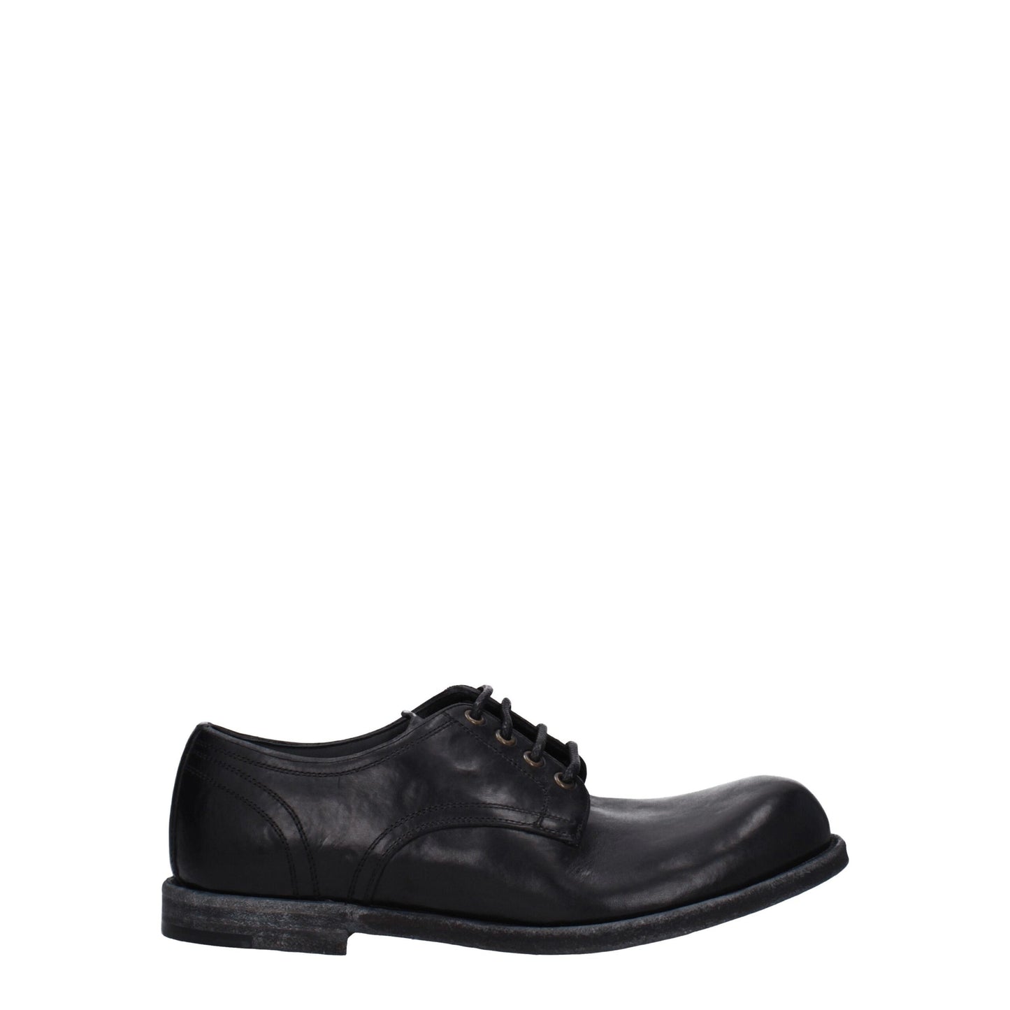 Dolce & Gabbana Black Leather Oxfords & Derby Shoes
