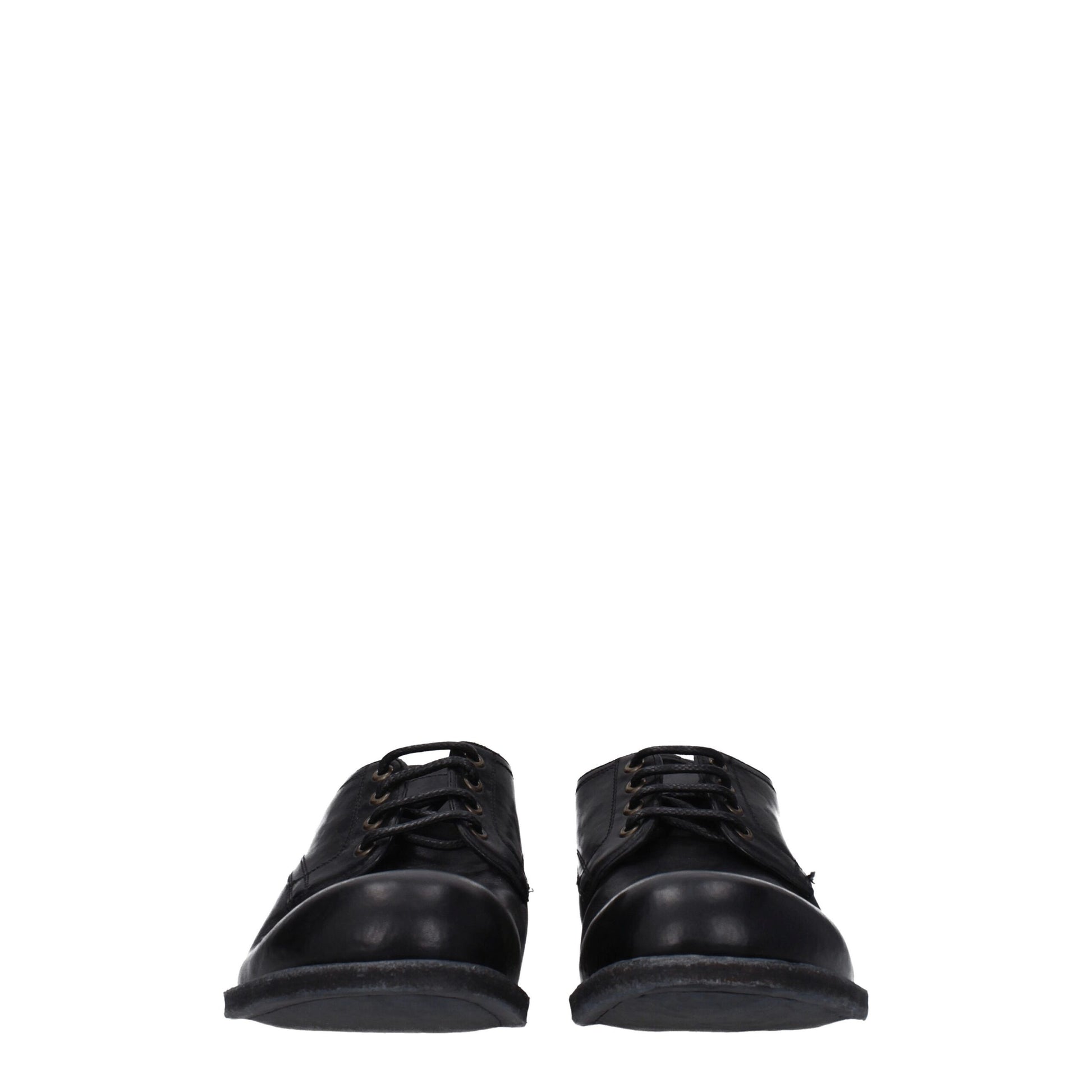 Dolce & Gabbana Black Leather Oxfords & Derby Shoes