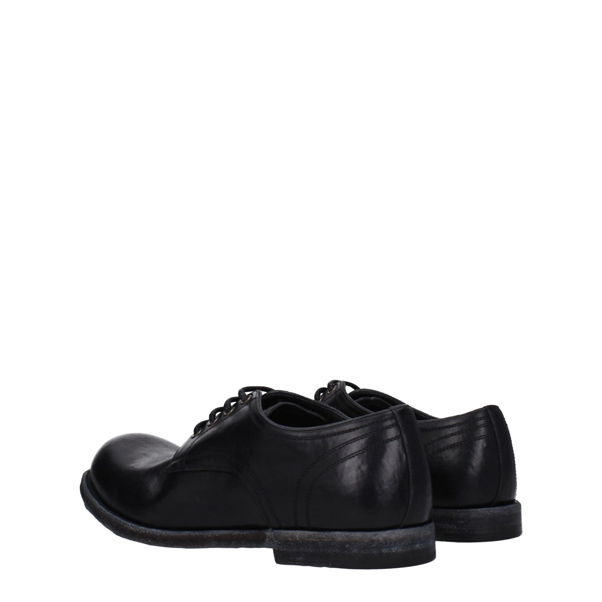 Dolce & Gabbana Black Leather Oxfords & Derby Shoes