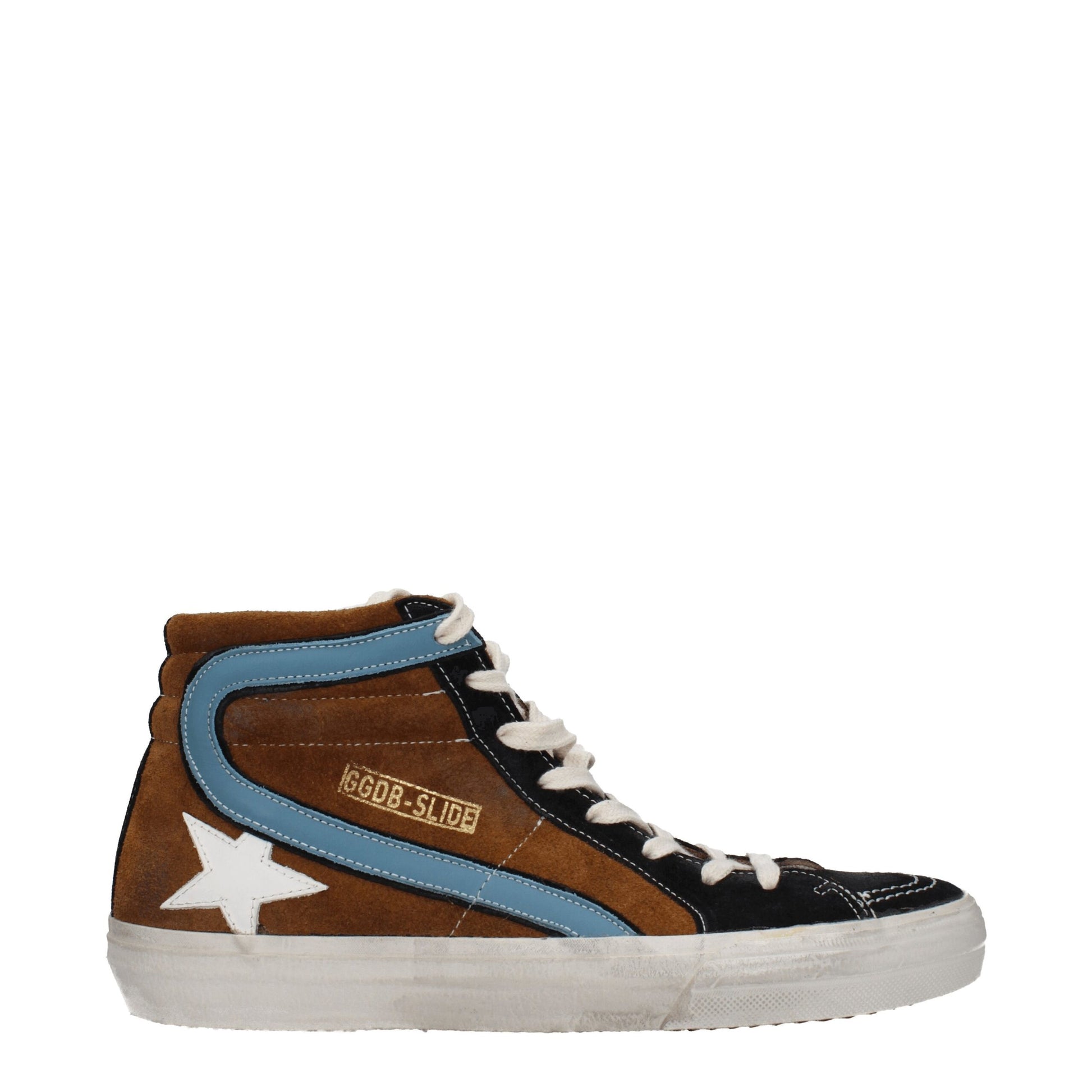 Golden Goose Brown Leather Sneakers