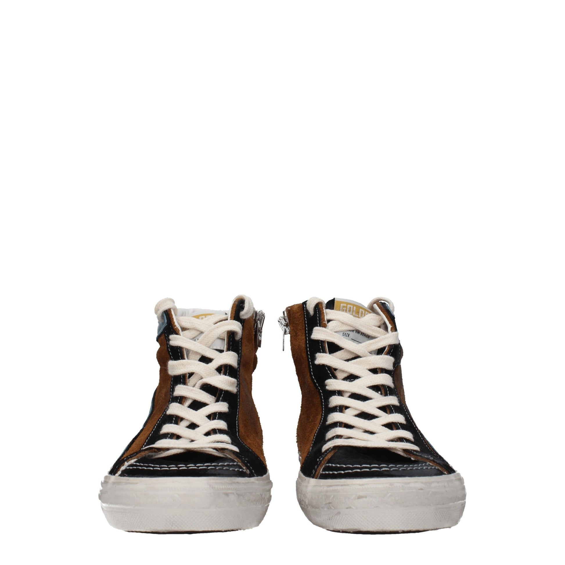 Golden Goose Brown Leather Sneakers