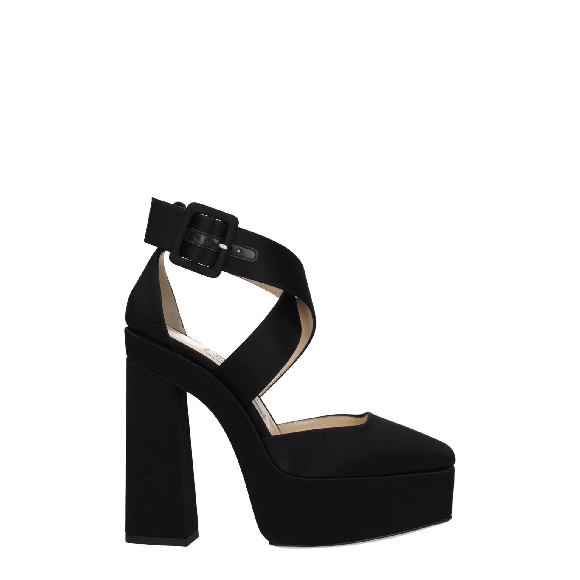 Jimmy Choo Black Satin Sandal - Elevate Your Elegance
