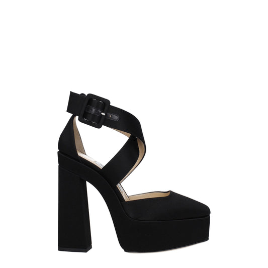 Jimmy Choo Black Satin Sandal - Elevate Your Elegance