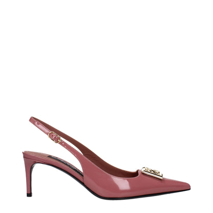 Dolce & Gabbana Pink Leather Sandal