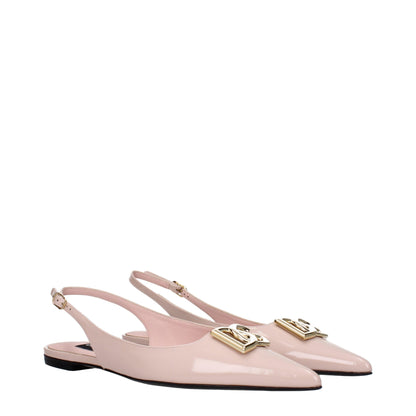 Dolce & Gabbana Pink Patent Leather Sandal