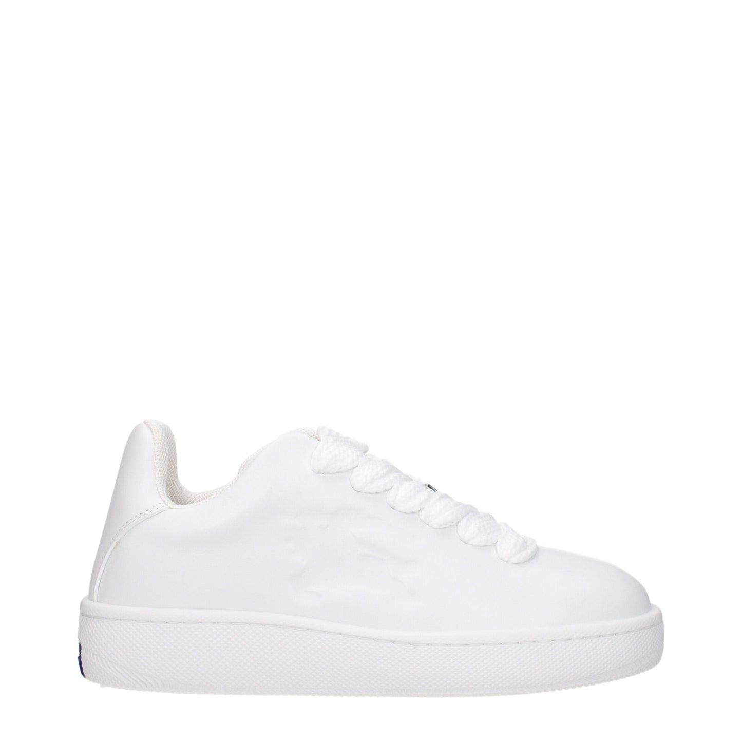 Burberry White Leather Sneakers - Sporty Glam Style