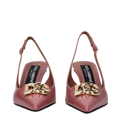Dolce & Gabbana Pink Leather Sandal